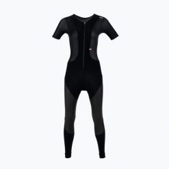 Kombinezon rowerowy damski Santini Vega Dry Bib Tights. Czarne kombinezony damskie SANTINI, m, bez wzorów, bez kołnierzyka, bez ramiączek. Za 489.99 zł.