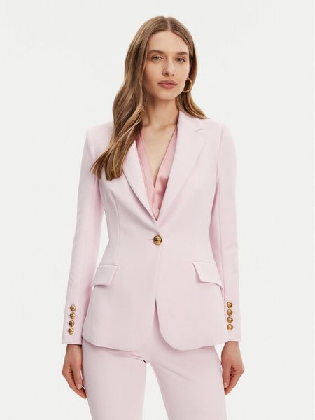 Elisabetta Franchi Marynarka GI-144-51E2-V560 Różowy Regular Fit. Czerwone marynarki i żakiety damskie Elisabetta Franchi, bez wzorów, z syntetyku. Za 1,619.00 zł.