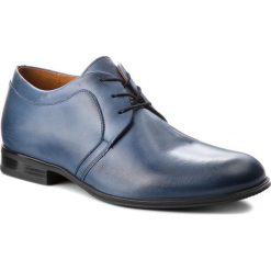Półbuty GINO ROSSI - Chuck MPV678-N82-ZR00-5700-0 59. Niebieskie buty wizytowe męskie Gino Rossi, z materiału, bez zapięcia. W wyprzedaży za 219.00 zł.