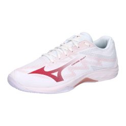 Damskie buty halowe Mizuno Lightning Select Wos. Białe buty sportowe na co dzień damskie Mizuno, bez wzorów, z meshu, do siatkówki. Za 279.99 zł.