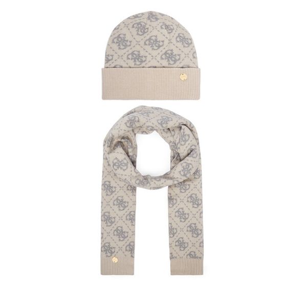Zestaw szalik i czapka Guess. Białe czapki zimowe damskie Guess. Za 294.99 zł.