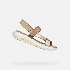 Buty do chodzenia damskie Geox D25ADA032CFC5258. Zielone obuwie trekkingowe damskie Geox. Za 398.99 zł.