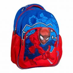 Plecak szkolny Spider-Man Niebieski. Niebieskie plecaki męskie Spiderman, bez wzorów. Za 158.05 zł.