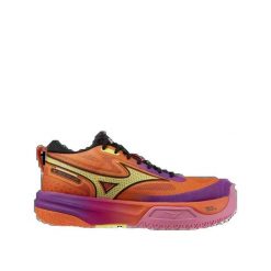 Buty sportowe Mizuno Neo Jump Różowy/Żółty/Pomarańczowy. Brązowe buty sportowe na co dzień damskie Mizuno, bez wzorów, z gumy, do siatkówki. Za 862.80 zł.
