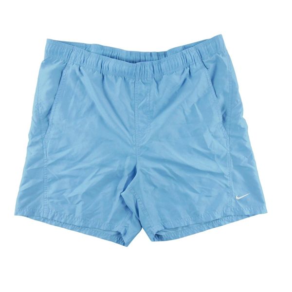 Second life - Nike szorty kąpielowe męskie - Stan dobry. Niebieskie szorty sportowe męskie Nike, m, z materiału, na fitness i siłownię. Za 59.60 zł.