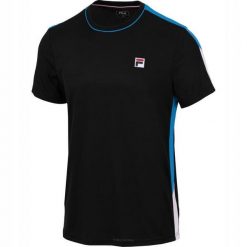 Koszulka tenisowa Fila T-shirt Gabriel. Czarne t-shirty męskie Fila, xl, z materiału, bez ramiączek, tenisowe. Za 113.99 zł.