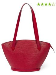 Louis Vuitton Skórzana torebka "St-Jacques" w kolorze czerwonym - 24 x 23 x 10 cm rozmiar: onesize. Czerwone torebki klasyczne damskie Louis Vuitton, bez wzorów, z materiału, bez dodatków. Za 3,145.99 zł.