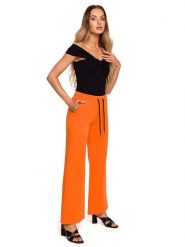 Made of emotion Spodnie dresowe w kolorze pomarańczowym rozmiar: L. Pomarańczowe spodnie dresowe damskie Made Of Emotion, l, bez wzorów, z dresówki. Za 83.62 zł.