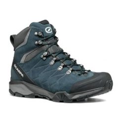 Buty trekkingowe męskie SCARPA ZG Trek GTX ottanio. Niebieskie buty trekkingowe męskie Scarpa, bez zapięcia, wspinaczkowe. Za 845.19 zł.