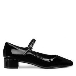 Czółenka Sergio Bardi. Czarne czółenka damskie Sergio Bardi, bez wzorów, bez obcasa. Za 149.99 zł.
