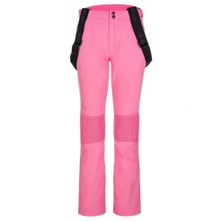 Dames softshell skibroek Kilpi DIONE-W. Czerwone kurtki softshell damskie Kilpi, bez wzorów, z materiału, bez kaptura. Za 285.50 zł.
