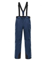 Alpine Pro Spodnie narciarskie "Edes 2" w kolorze granatowym rozmiar: L. Niebieskie spodnie materiałowe męskie Alpine Pro, bez wzorów. Za 456.87 zł.