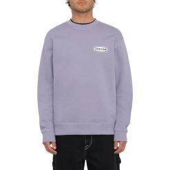 Bluza sportowa męska Volcom Workard Crew. Fioletowe bluzy bez kaptura męskie Volcom, m, z bawełny. W wyprzedaży za 276.15 zł.