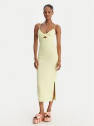 Roxy Sukienka letnia Wavey Lady ERJKD03530 Zielony Slim Fit. Zielone sukienki damskie Roxy, na lato, m, bez wzorów, z syntetyku, bez kołnierzyka, bez ramiączek. Za 269.99 zł.