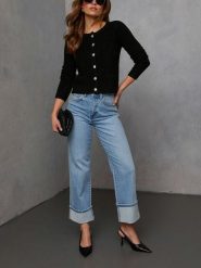 LA Angels Kardigan w kolorze czarnym rozmiar: S. Czarne kardigany damskie LA Angels, s, bez wzorów, ze splotem. Za 174.43 zł.