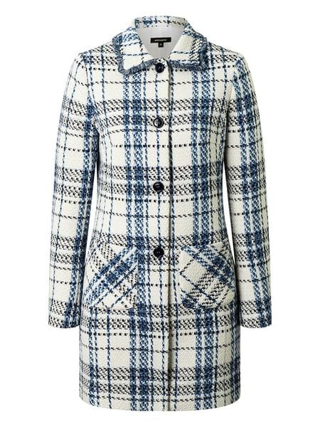 More & More Płaszcz przejściowy w kolorze kremowo-niebieskim rozmiar: 44. Brązowe płaszcze damskie MORE & MORE, bez wzorów. Za 183.45 zł.