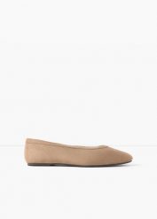 Baleriny. Brązowe baleriny damskie bonprix, bez wzorów, bez obcasa. Za 79.99 zł.