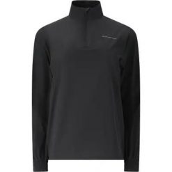 Endurance Kurtka Typhoro W Half Zip - Dopasowany krój, elastyczna. Czarne kurtki damskie Endurance, bez wzorów, z elastanu, bez kaptura. Za 265.75 zł.