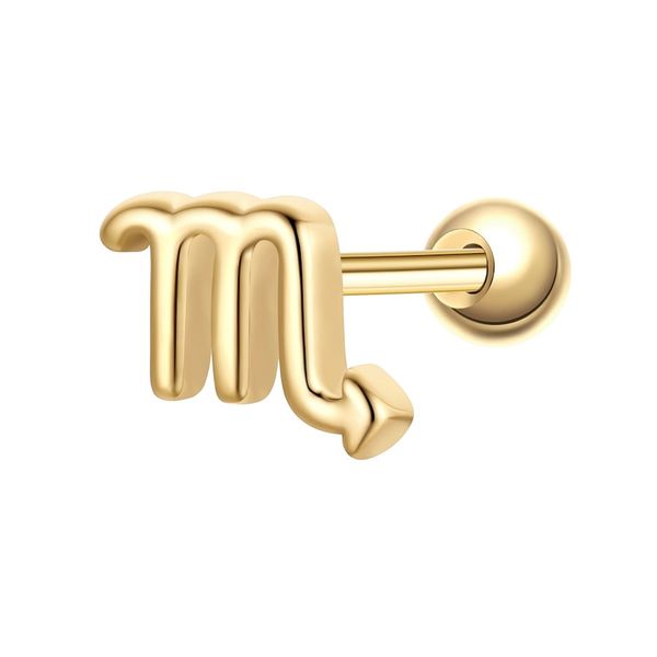 Glanzstücke München Piercing Sterling Silber gelbgold Kolczyki 1 ct Damski. Żółte kolczyki damskie Glanzstücke München, pozłacane. Za 110.49 zł.
