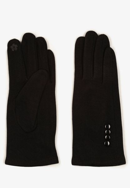 Czarne Rękawiczki Dzianinowe do Ekranów Dotykowych Tamiraeth. Czarne rękawiczki damskie Renee, na jesień, bez wzorów, z dzianiny. Za 7.99 zł.