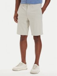 BOSS Szorty materiałowe S_Commuter-J 50511436 Beżowy jasny Slim Fit. Brązowe szorty męskie Boss, z materiału, bez kołnierzyka. Za 599.99 zł.