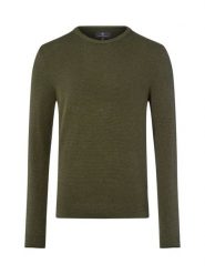Nils Sundström sweter z dzianiny Mężczyźni drobna dzianina zielony, XXL. Zielone swetry męskie Nils Sundström, m, bez wzorów, z bawełny, bez kołnierzyka. Za 149.95 zł.