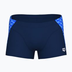 Bokserki kąpielowe męskie arena Monogram Swim Short. Niebieskie kąpielówki męskie Arena, m, bez wzorów, do pływania. Za 189.99 zł.