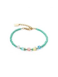 COEUR DE LION Bransoletka z kryształami Swarovski rozmiar: onesize. Zielone bransoletki damskie COEUR DE LION, szklane. Za 204.48 zł.