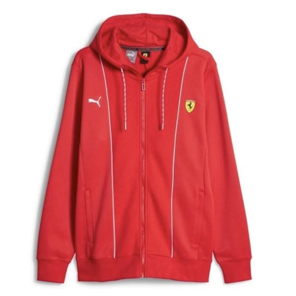 Bluza sportowa męska Puma Ferrari Race HDD Sweat Jacket Rosso Corsa - 620942-02. Czerwone bluzy bez kaptura męskie Puma, m. Za 268.23 zł.