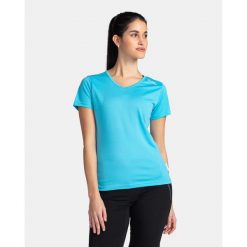 Damska koszulka biegowa Kilpi DIMA-W. Niebieskie t-shirty damskie Kilpi, s, bez wzorów, z materiału, bez kołnierzyka. Za 81.23 zł.