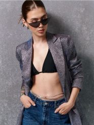 Marynarka - wielobarwny. Marynarki i żakiety damskie Sinsay, l, bez wzorów, eleganckie. W wyprzedaży za 59.99 zł.