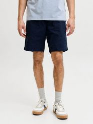 Jack & Jones Szorty "Jaiden" w kolorze granatowym rozmiar: L. Niebieskie szorty męskie Jack & Jones, z bawełny, bez kołnierzyka. Za 79.03 zł.