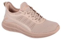 Buty sportowe Sneakersy damskie, Skechers Bobs Geo-New Aesthetics. Brązowe buty sportowe na co dzień damskie Skechers, bez wzorów, z materiału, trekkingowe. Za 259.99 zł.