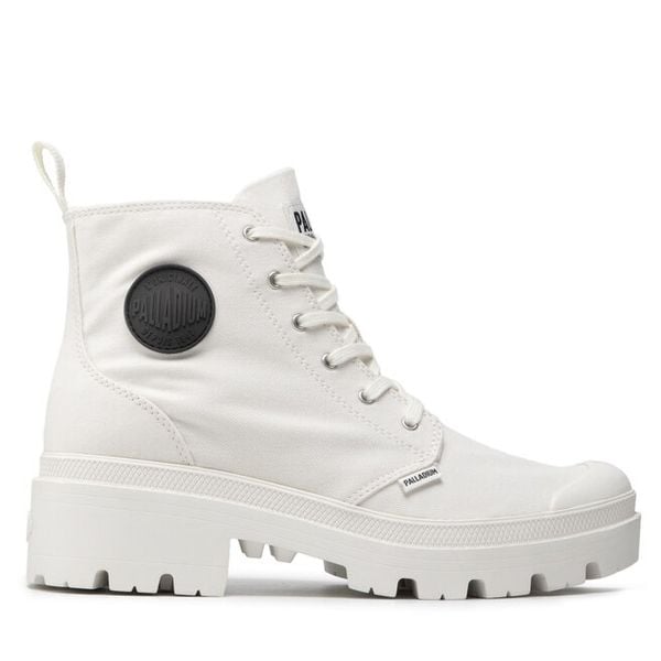 Trapery Palladium. Białe trapery damskie Palladium, bez obcasa. Za 399.99 zł.