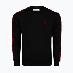 Bluza męska Octagon Stripe. Czarne bluzy bez kaptura męskie OCTAGON, l, z bawełny. Za 239.99 zł.