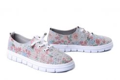 FILIPPO DP7671/26 WH MLT biały multikolor, półbuty damskie. Białe półbuty damskie Filippo, bez wzorów, ze skóry, bez obcasa. Za 148.67 zł.