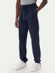 Aeronautica Militare Spodnie dresowe 261PF1008UF00674 Granatowy Regular Fit. Niebieskie spodnie dresowe męskie AERONAUTICA MILITARE, bez wzorów, z bawełny. Za 399.99 zł.