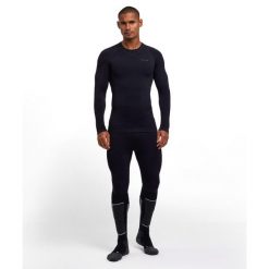 Koszulka z długim rękawem Falke Maximum Warm. Czarne koszulki męskie z długim rękawem Falke, m, z elastanu. Za 381.50 zł.