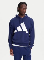 Adidas Bluza Essentials Big Logo JE8890 Granatowy Regular Fit. Niebieskie bluzy bez kaptura męskie Adidas, m, z bawełny. Za 179.99 zł.