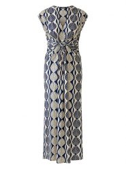 Miss Lagotte Sukienka w kolorze granatowo-kremowym rozmiar: 44. Brązowe sukienki damskie Miss Lagotte, bez wzorów, bez kołnierzyka, bez ramiączek, maxi. Za 173.99 zł.