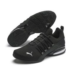 Buty do chodzenia męskie Puma AXELION BLOCK. Białe obuwie do biegania damskie Puma. Za 220.99 zł.