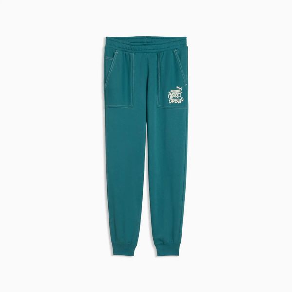 Spodnie dresowe chłopięce Puma MID90S TR turkusowe 69174741 rozmiar 152. Niebieskie spodnie sportowe męskie Puma, z bawełny. Za 127.31 zł.