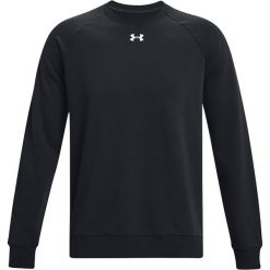 Bluza treningowa męska Under Armour Ua Rival Fleece Crew. Czarne bluzy bez kaptura męskie Under Armour, m. Za 345.00 zł.