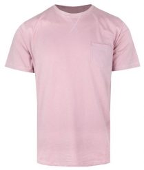 Męski T-Shirt (Koszulka) z Kieszonką, Bez Nadruku - Brave Soul - Pudrowy Róż. Czerwone t-shirty męskie Brave Soul, na lato, l, bez wzorów, z bawełny, bez kołnierzyka. Za 45.00 zł.