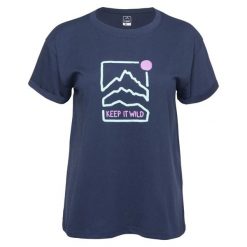 T-shirt Damski Z Krótkim Rękawem Selma. Niebieskie t-shirty damskie ELBRUS, bez wzorów, bez kołnierzyka. Za 93.99 zł.