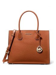 Michael Kors Skórzana torebka w kolorze jasnobrązowym - 32 x 25 x 14 cm rozmiar: onesize. Brązowe torebki klasyczne damskie Michael Kors, bez wzorów, z materiału, bez dodatków. Za 872.69 zł.
