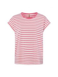 Soyaconcept® Koszulka - SC-Rina Kobiety Bawełna niebieski|wyrazisty róż, XL. Czerwone t-shirty damskie xl, bez wzorów, z bawełny, bez kołnierzyka. Za 89.95 zł.