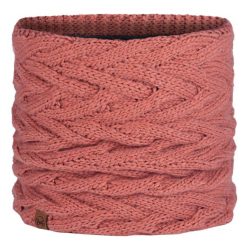 Komin na szyję Buff Knitted&Fleece Neckwarmer Caryn - crimson. Czerwone szaliki i kominy damskie Buff, bez wzorów. Za 149.99 zł.