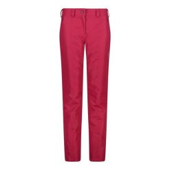 Spodnie damskie narciarskie CMP 3W20636. Czerwone spodnie dresowe damskie CMP, bez wzorów, sportowe. W wyprzedaży za 299.99 zł.
