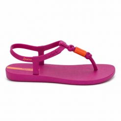Sandały japonki Ipanema 26674 CLASS FEVER. Czerwone sandały damskie Ipanema, bez wzorów, z materiału, bez obcasa. Za 69.00 zł.